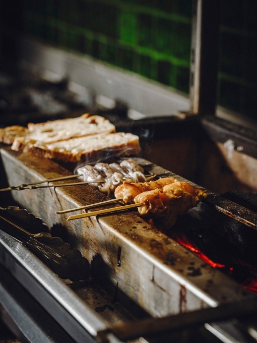 Grătar robata, shashlik sau frigărui 1570x410x780 h mm - Img 8