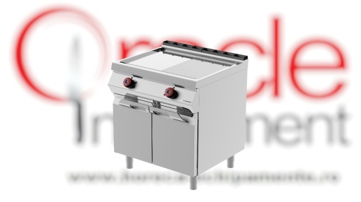 Grill dublu electric cu placă 1/2 striată și 1/2 netedă, Desco
