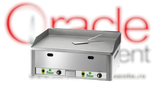 Grill fry-top pe gaz suprafață netedă dublă, Fimar