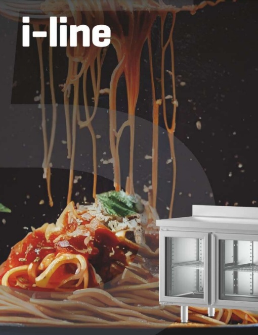 Masă frigorifică cu uși de sticlă 1469x850 mm, Infrico - Img 7