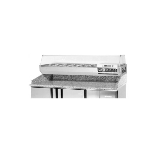 Masă frigorifică pentru pizza 1490x700x830 mm, 305+35 L, Infrico Spania - Img 8