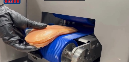 Mașină profesională pentru feliat piept de pui GASER MB-400, capacitate până la 400 kg/h - Img 4