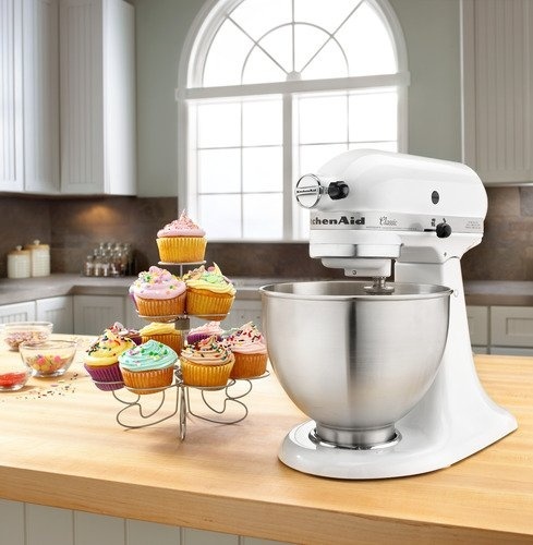 Mixer planetar KitchenAid Classic, alb 4.3 litri - Img 9