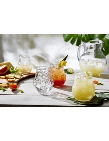 Set 6 pahare Tiki de sticlă, bar 460 ml, Split - Img 2
