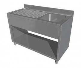 Spalator cu 1 cuva , picurator si suport tip dulap deschis