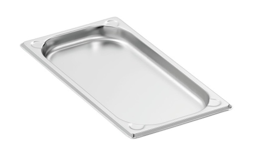 Tavă de inox (suprafață mată) GN1/3 h 20 mm - Img 3