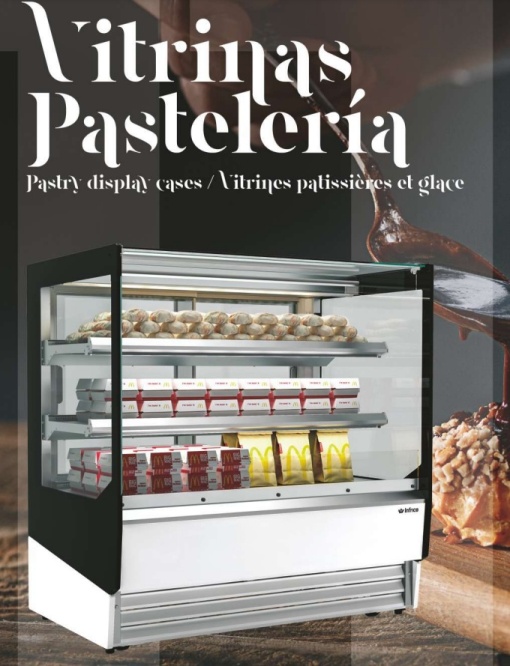 Vitrină caldă de expunere cofetărie/patiserie/magazin AMBAR, 1250x810x1300 mm Infrico - Img 5