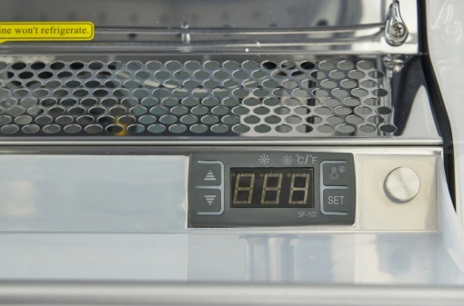 Vitrină frigorifică curbată cu rafturi, 220 Litri - Img 6