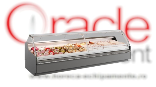 Vitrină frigorifică de expunere, incorporabilă, inox 3125x1220 mm, Infrico