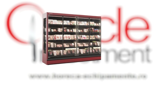 Vitrină frigorifică mixtă cu uși 2500x2050 mm, magazin sau supermarket, Infrico