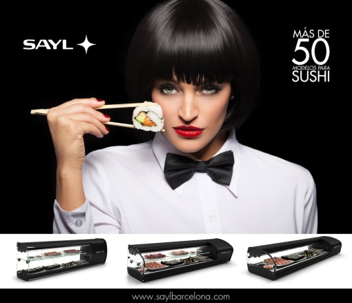 Vitrină frigorifică SUSHI 1085x395x245 mm, Sayl - Img 7