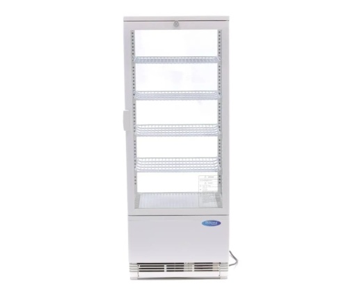 Vitrină frigorifică verticală, 98 Litri albă - Img 2