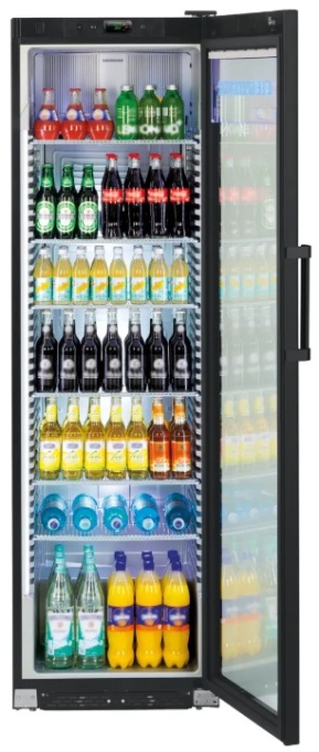 Vitrină frigorifică verticală, răcire dinamică, 422 litri, Neagră Premium, Liebherr - Img 7