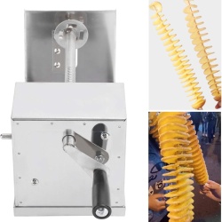 Aparat de tăiat cartofi spirală pe băț, din inox - Img 6