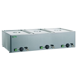 Bain Marie cu temperatură diferențiată, 3xGN 1/1, Forcar - Img 2