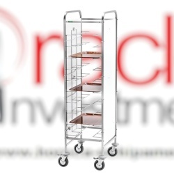 Cărucior inox 10 tăvi universal, Forcar