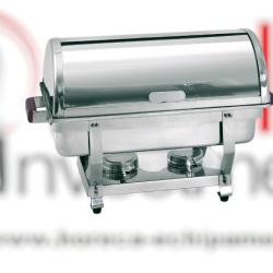 Chafing dish GN 1/1, capac rabatabil și suport pentru combustibil