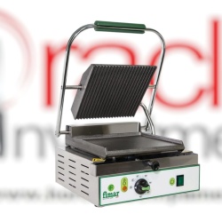 Contact grill 240×230 mm cu placă netadă/striată, Fimar