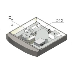 Cuptor electric pentru Panificație cu 3 vetre (18 tăvi), hotă și suport - Img 2