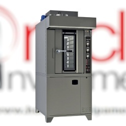 Cuptor electric rotativ pentru panificație, 10 tăvi 400x600 mm cu hotă și dospitor