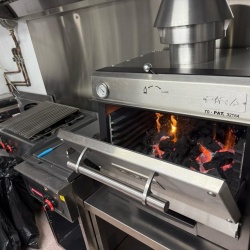 Cuptor pentru steak pe cărbuni, deschidere verticală, Pira 70 Lux SD - Img 2