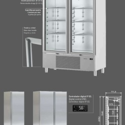 Dulap conelare de inox cu 1 ușă, 490 litri, Infrico - Img 3