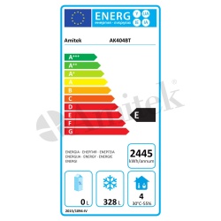 Dulap de congelare din inox, 400 litri, Amitek - Img 2