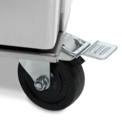 Dulap de congelare, inox 600 Litri cu roți - Img 11