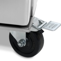 Dulap de congelare inox 800 litri, cu roți, Maxima - Img 2