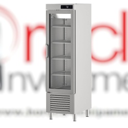 Dulap frigorific de inox și ușă de sticlă, 395 litri