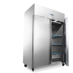 Dulap frigorific inox 1200 Litri cu roți, 6 Rafturi Reglabile GN 2/1 - Img 9