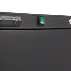 Dulap frigorific negru 600 litri cu 4 rafturi, frigider profesional Maxima - Img 3