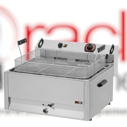 Friteuză electrică 16 Litri cu supapă pentru scurgerea uleiului, 400V
