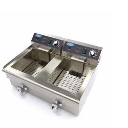 Friteuză electrică 2×16 Litri, cu robinet - Img 7