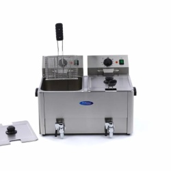 Friteuză electrică 8+8 Litri cu robinet - Img 7