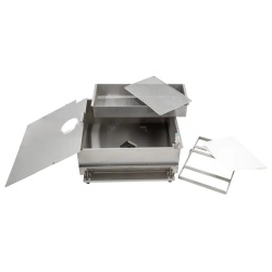 Friteuză electrică profesională cu filtrare, automată cu lift 2x 22 Litri, Casselin - Img 2