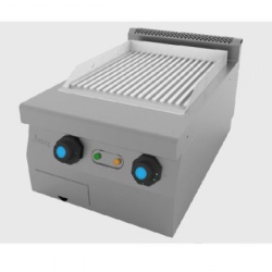 Fry top electric de banc, cu suprafață striată, 40x60 cm - Img 2