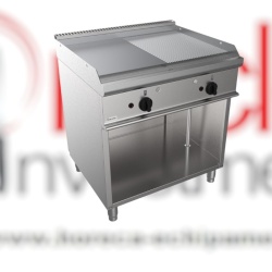Fry top grill pe gaz cu suprafață netedă/striată, Casta