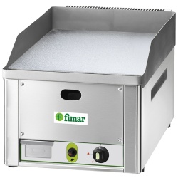 Fry top pe gaz cu suprafață cromată netedă, 325x480 mm, Fimar - Img 3