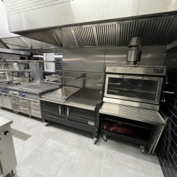 Grătar profesional Barbeque pentru Steak pe cărbuni, 1200x820x930 h mm - Img 8
