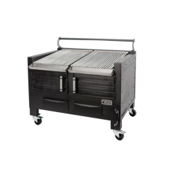 Gratar profesional barbeque pentru steak pe carbuni, 1200x820x930 h mm