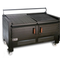 Gratar profesional barbeque pentru steak pe carbuni, 1455X820X930 mm - Img 4