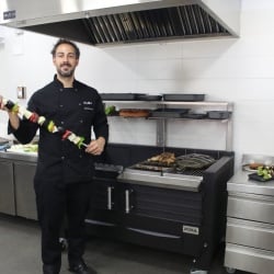 Grătar profesional Barbeque pentru Steak pe cărbuni, PIRA BBQ M150 - Img 7