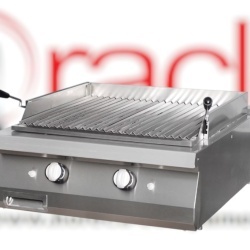 Grill cu rocă vulcanică pe gaz