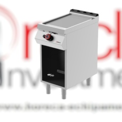 Grill simplu pe gaz, cu placă netedă, dulap neutru deschis, Desco Italia