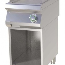 Grill simplu pe gaz cu placa neteda, pe suport deschis