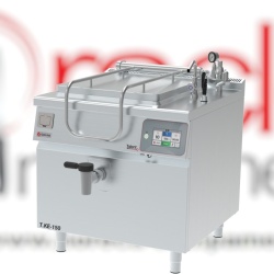 Marmită electrică pătrată T.KE-150, 150 litri, 18kW, touchscreen 7'', încălzire indirectă cu abur, TALENT Gastro-Haal