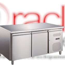 Masă de congelare inox 282 Litri, cu 2 uși, Hurakan