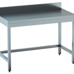 Masă de lucru inox cu rebord, 120 cm - Img 2