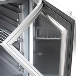 Masă frigorifică cu 4 uși de sticlă 2452x700x850 mm, Infrico - Img 5
